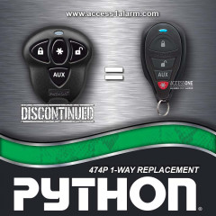Python 474P 4-Button 1-Way Remote Control 7145P